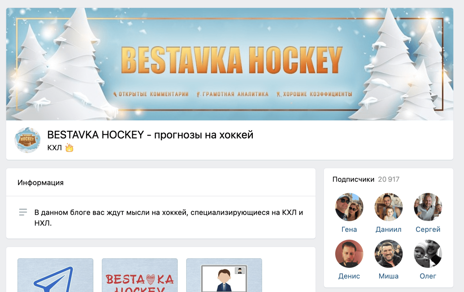 Группа ВК Bestavka hockey