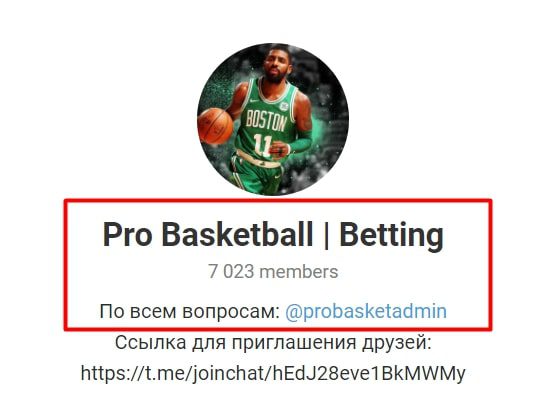 Pro Basketball | Betting Телеграмм