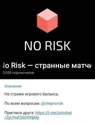 Телеграмм No Risk