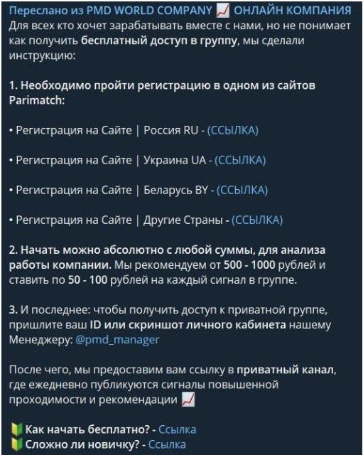 PMD WORLD COMPANY о заработке