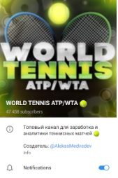 World tennis ATP WTA Телеграмм