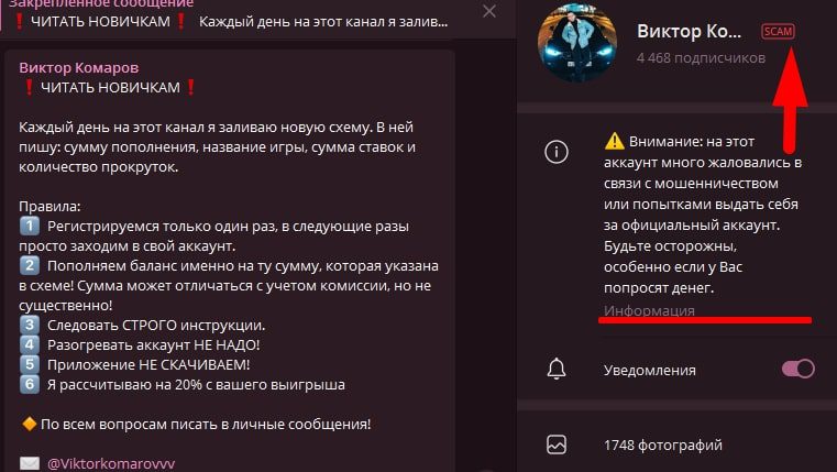 Виктор Комаров в Телеграм