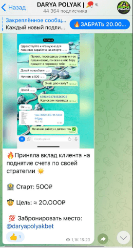 Статистика Дарьи Поляк