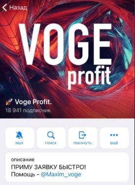 Voge Profit в Telegram