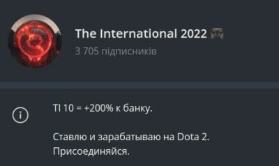 Информация о канале The International 2022