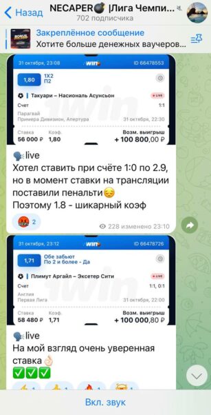 NECAPER ставки на спорт