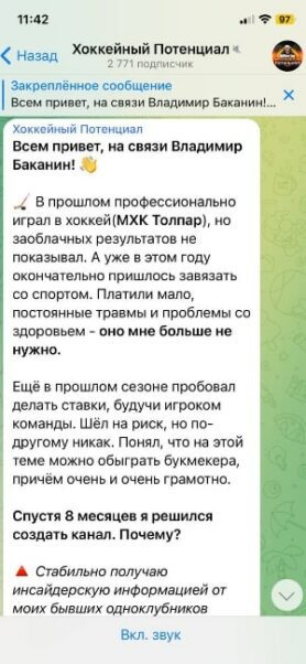 Канал Хоккейный Потенциал