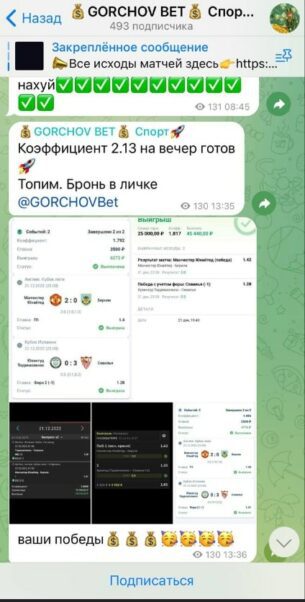 Каппер GORCHOV BET