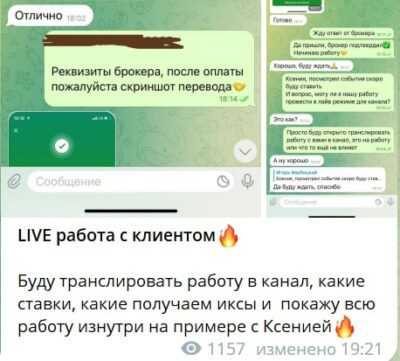 IGOR RUDNITSKY подтверждение выплат