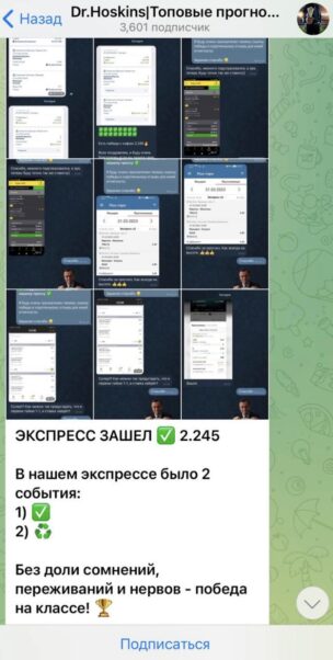 Доктор Хоскинс Топовые прогнозы на спорт статистика