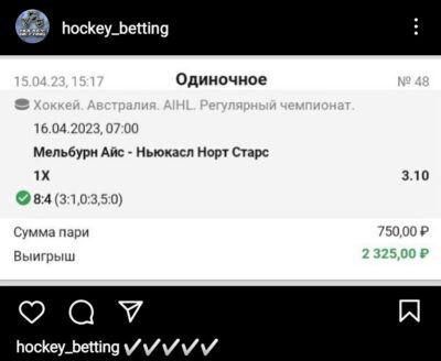 HOCKEY BETTING прогнозы