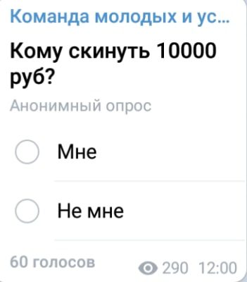 Команда молодых и успешных опрос