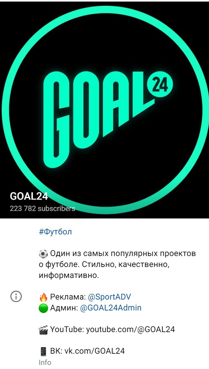 Телеграмм Гол 24